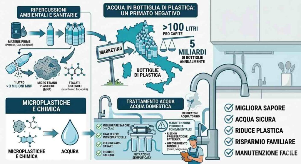 danni salute bottiglie acqua in plastica