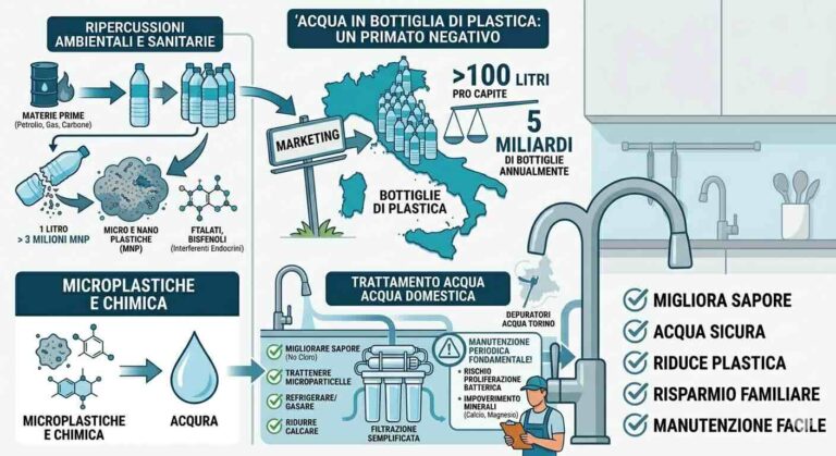Acqua in bottiglia di plastica: sicure per la salute?